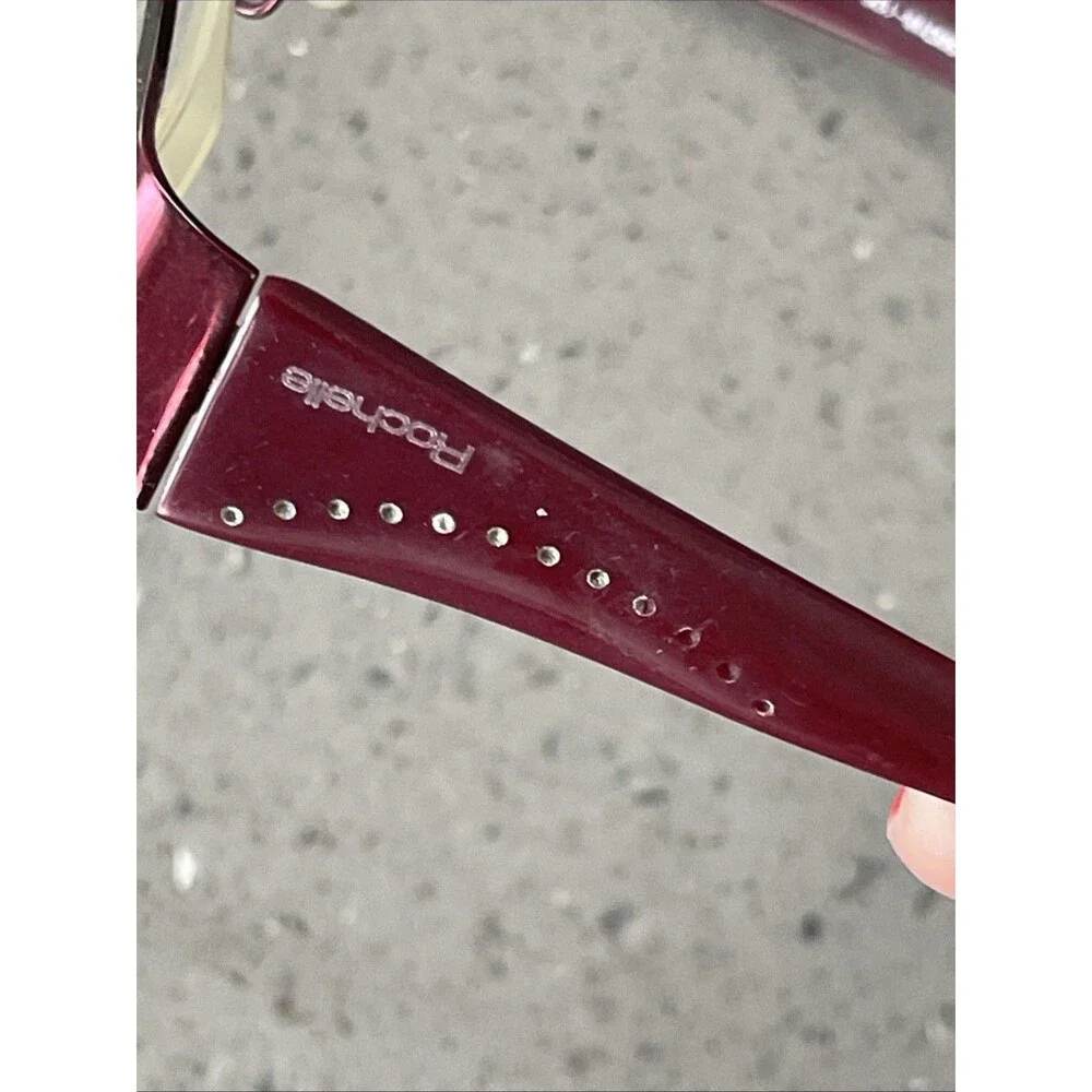 Rochelle Gagnon RG361 Italy Eyeglasses Frames ONLY 50-18-135 Col. Merlot red